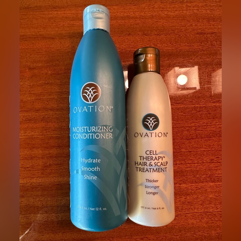 Ovation Moisturizing Condition and Cell Therapy Hair & Scalp Treatment Bundle
